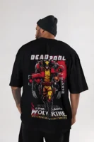 Deadpool & Wolverine Oversized Unisex T-Shirt - Drop Shoulder (Pure Cotton)