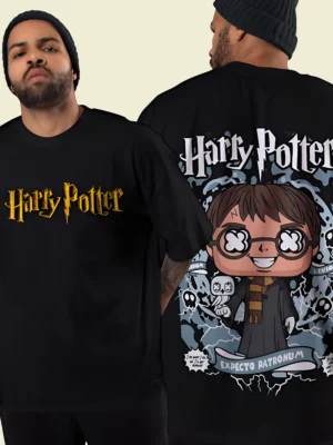 Harry Potter Oversized T-Shirt | Unisex - Round Neck & Drop Shoulder (Pure Cotton)