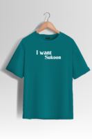 I Want Sukoon Trendy Oversized T-Shirt  | Unisex –  Round Neck & Drop Shoulder