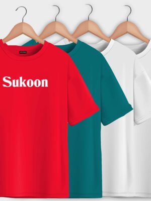 Sukoon Trendy Oversized T-Shirt  | Unisex –  Round Neck & Drop Shoulder