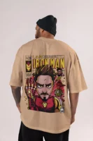 Iron Man Oversized T-Shirt  | Unisex –  Round Neck & Drop Shoulder